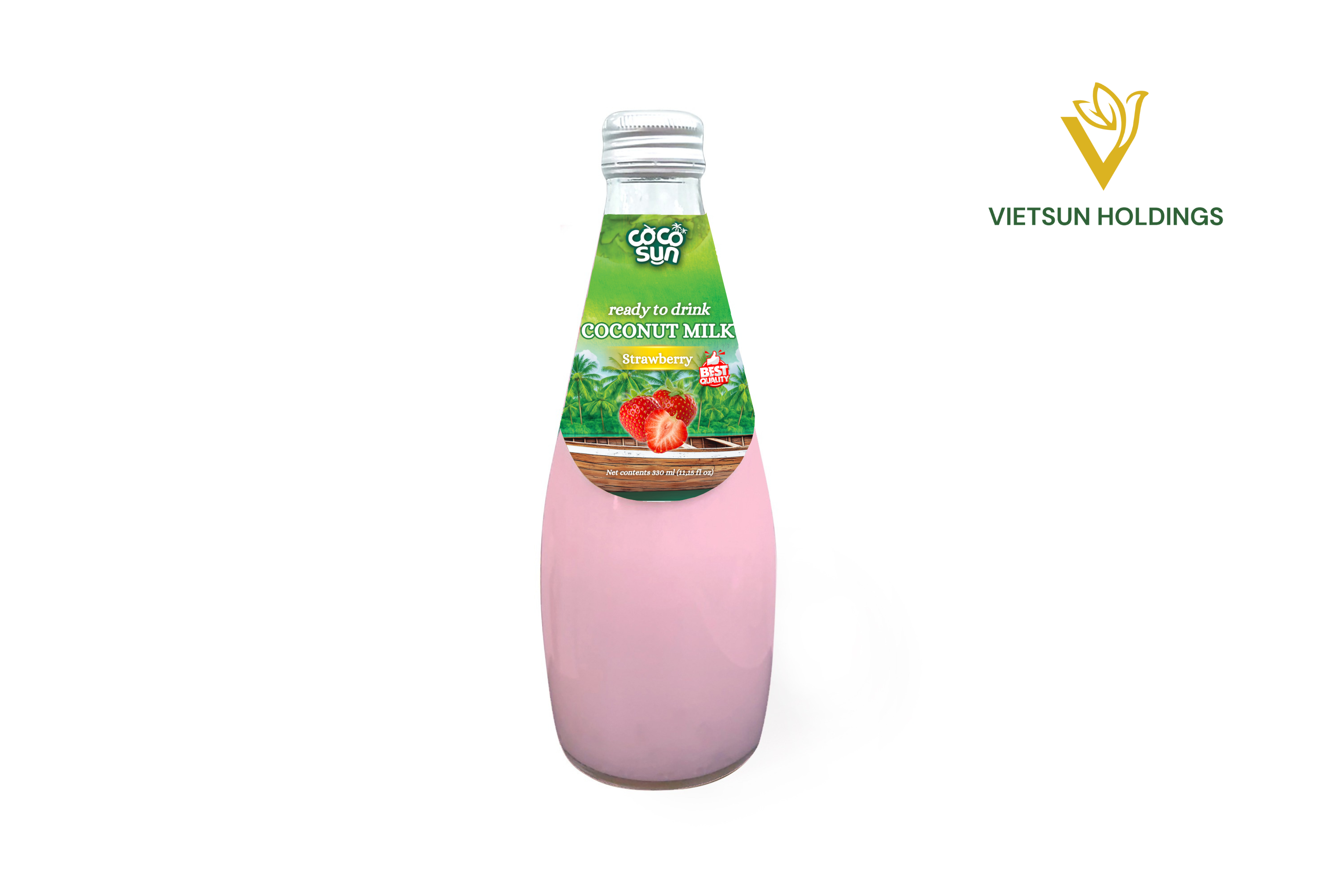 Кокосовое молоко – Клубничный вкус